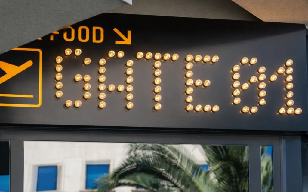 Gate 01 svjetleća reklama