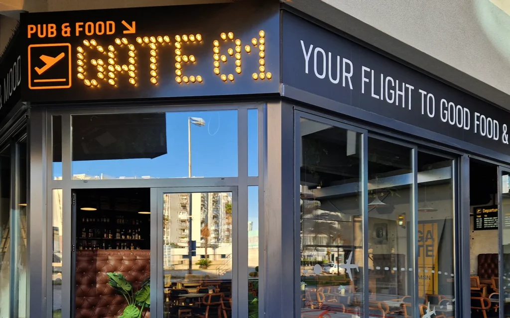 Gate 01 svjetleća reklama